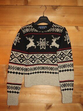 Vintage Ralph Lauren Reindeer Wool and Silk Sweater